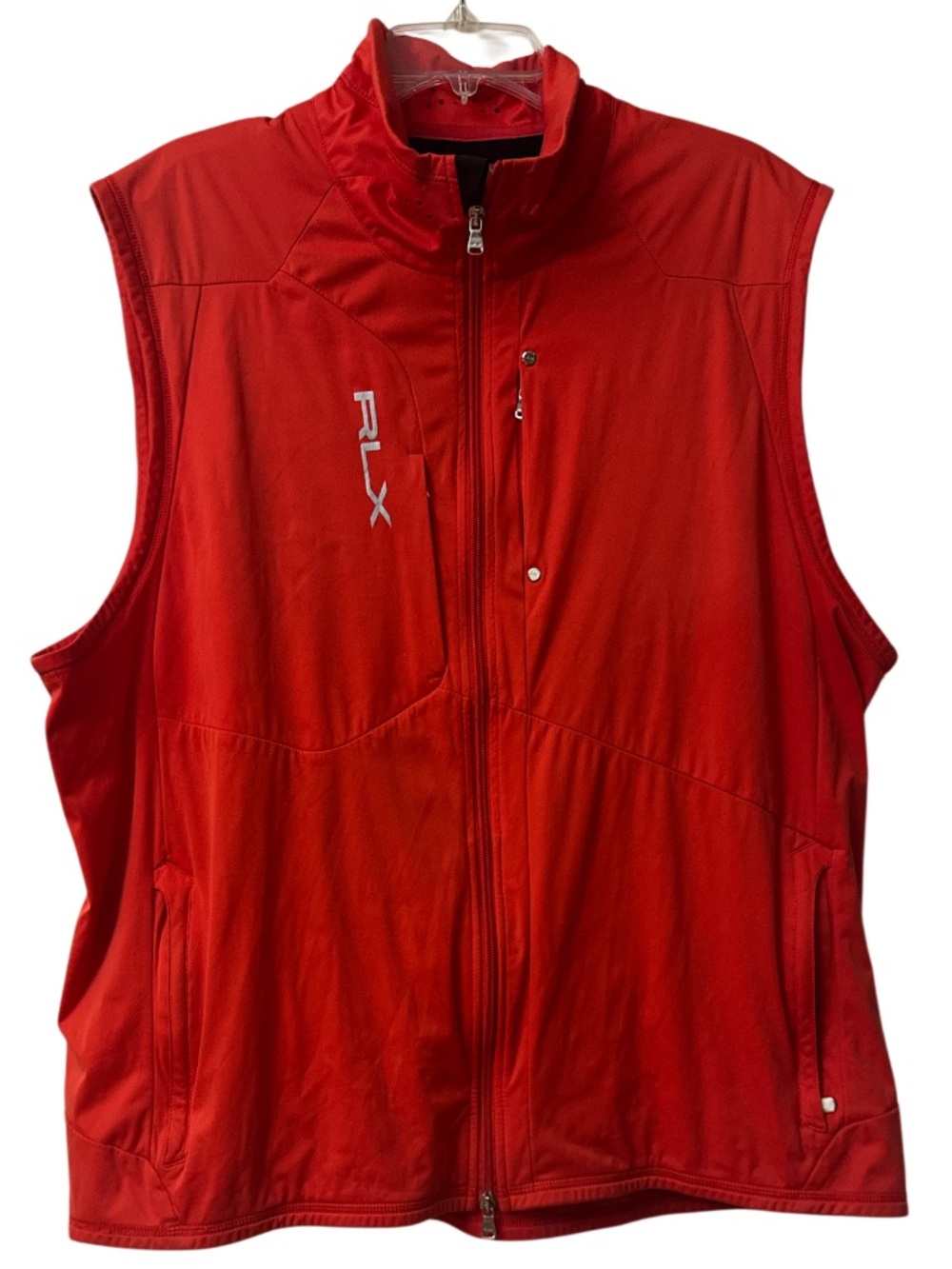Ralph Lauren RLX Men's Bright Red Performance Zip Vest